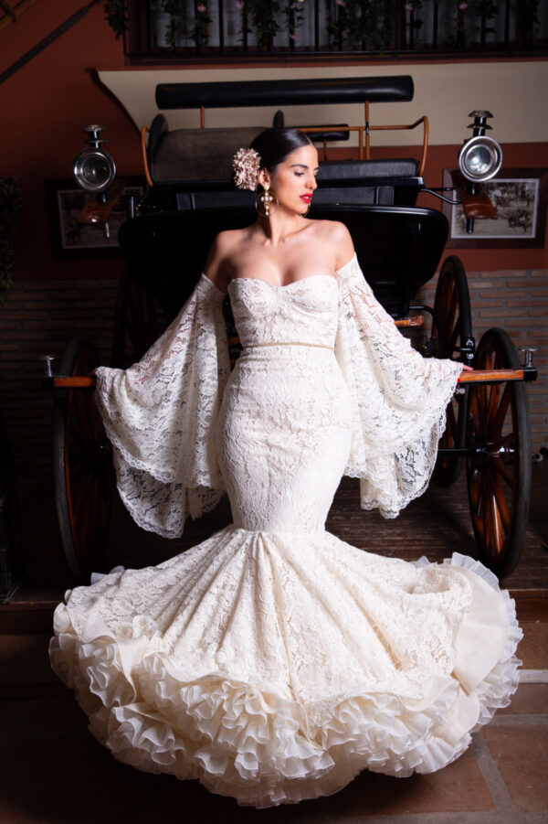 vestido de flamenca novia